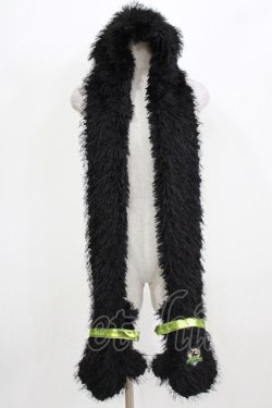 画像1: QOOZA / 「ディズニーツイステッドワンダーランド」ファーハット[DIASOMNIA]  ブラック H-26-02-27-033-PU-AC-KB-ZH