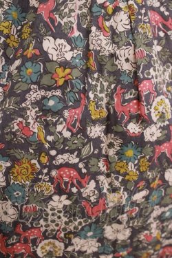 画像4: Jane Marple / メルヘンプリントのスモックワンピース  グレー H-26-02-27-003-JM-OP-KB-ZH