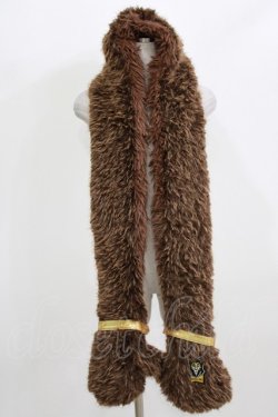 画像1: QOOZA / 「ディズニーツイステッドワンダーランド」ファーハット[SAVANACLAW]  ブラウン H-26-02-27-043-PU-AC-KB-ZH