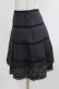 画像2: MILK / レースラインスカート  グレー×ブラック H-26-02-27-007-ML-SK-KB-ZH (2)