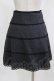 画像3: MILK / レースラインスカート  グレー×ブラック H-26-02-27-007-ML-SK-KB-ZH (3)