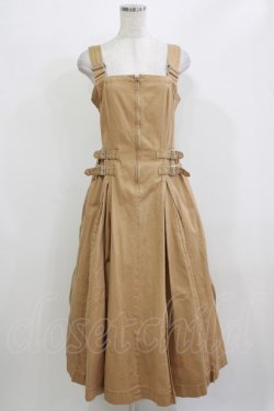 画像1: Candy Stripper / BELTEDワンピース M ベージュ H-26-02-27-002-PU-OP-KB-ZH