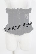 MR corset / サテンフリルコルセット  紺 H-26-02-27-013-PU-ZA-AK-ZH