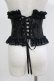 画像3: MR corset / サテンフリルコルセット  紺 H-26-02-27-013-PU-ZA-AK-ZH (3)
