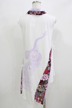 画像3: Qutie Frash / インナーチュニック FREE 白×紫 H-26-02-27-015-QU-TO-KB-ZH