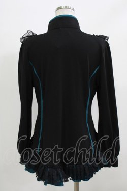 画像3: Qutie Frash / チャイナパフカットソー  グリーン H-26-02-27-016-QU-TO-KB-ZH