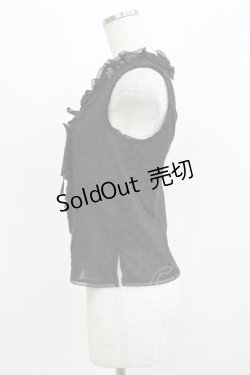 画像2: MILK / ドビードットノースリーブブラウス  ブラック H-26-02-27-018-ML-BL-KB-ZH