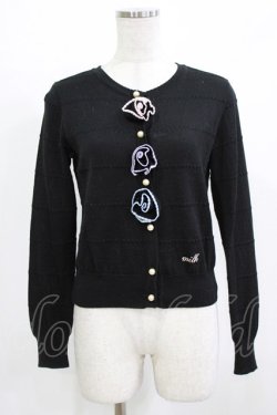 画像1: MILK / フレンチローズカーデ  ブラック H-26-02-27-021-ML-TO-KB-ZH