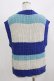 画像3: Candy Stripper / MULTI BORDER KNIT VEST  BLUE MIX H-26-02-27-023-PU-TO-KB-ZH (3)