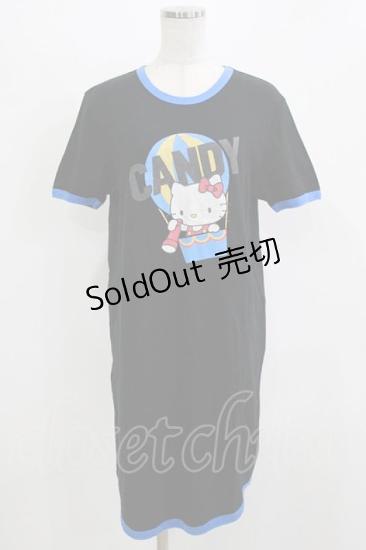 画像1: Candy Stripper / BALLOON KITTY ONE-PIECE  BLACK×BLUE H-26-02-27-024-PU-OP-KB-ZH (1)