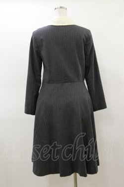 画像2: Jane Marple / カラーストライプワンピース M グレー H-26-03-01-031-JM-OP-KB-ZH