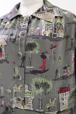画像4: Jane Marple Dans Le Salon / Soiree a Parisワーキングドレス M グレー H-26-03-01-032-JM-OP-KB-ZH (4)