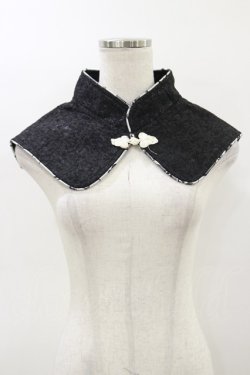 画像1: Qutie Frash / 2019プレミアム-白鶴-チャイナ付け襟  黒 H-26-03-01-038-QU-ZA-KB-ZH