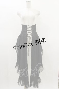 画像1: Qutie Frash / 2020プレミアム-黒鳥-コルセット  黒 H-26-03-01-040-QU-ZA-KB-ZH