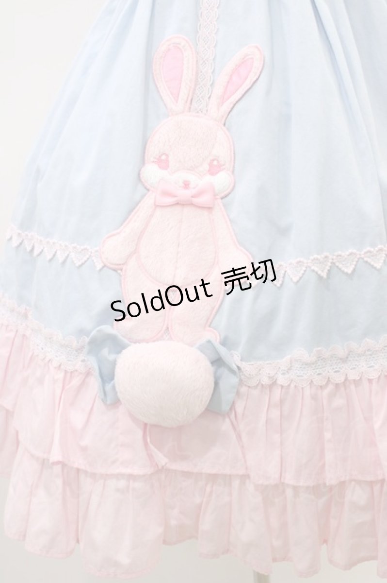 画像5: Angelic Pretty / なかよしバニージャンパースカート Free サックス/ピンク H-26-03-01-1020-AP-OP-NS-ZH (5)