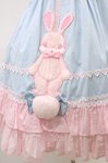 画像5: Angelic Pretty / なかよしバニージャンパースカート Free サックス/ピンク H-26-03-01-1020-AP-OP-NS-ZH (5)