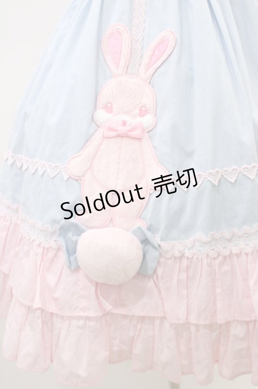 画像5: Angelic Pretty / なかよしバニージャンパースカート Free サックス/ピンク H-26-03-01-1020-AP-OP-NS-ZH (5)