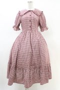 m petit by misako / AM*ギンガムCHKワンピース M レッド H-26-03-01-1024-LO-OP-NS-ZH