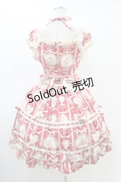 画像2: BABY,THE STARS SHINE BRIGHT / マリーアントワネット柄ジャンパースカート【難あり】 Free エンジ H-26-03-01-1025-BA-OP-NS-ZH