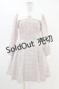 Secret Honey / チェックワンピース Free ピンク H-26-03-01-1027-CA-OP-NS-ZH
