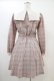 画像2: Secret Honey / チェックワンピース Free ピンク H-26-03-01-1027-CA-OP-NS-ZH (2)