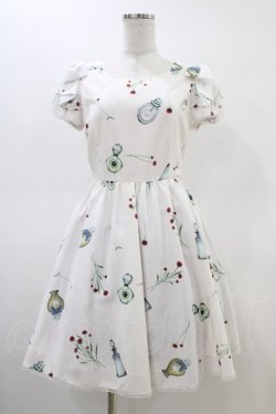 画像1: Secret Honey / 香水瓶柄ワンピース Free ピンク H-26-03-01-1030-CA-OP-NS-ZH