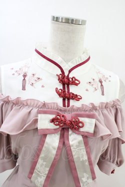 画像3: Amavel / 蝶々舞うランタンのチャイナワンピース Free ピンク H-26-03-01-1035-CA-OP-NS-ZH