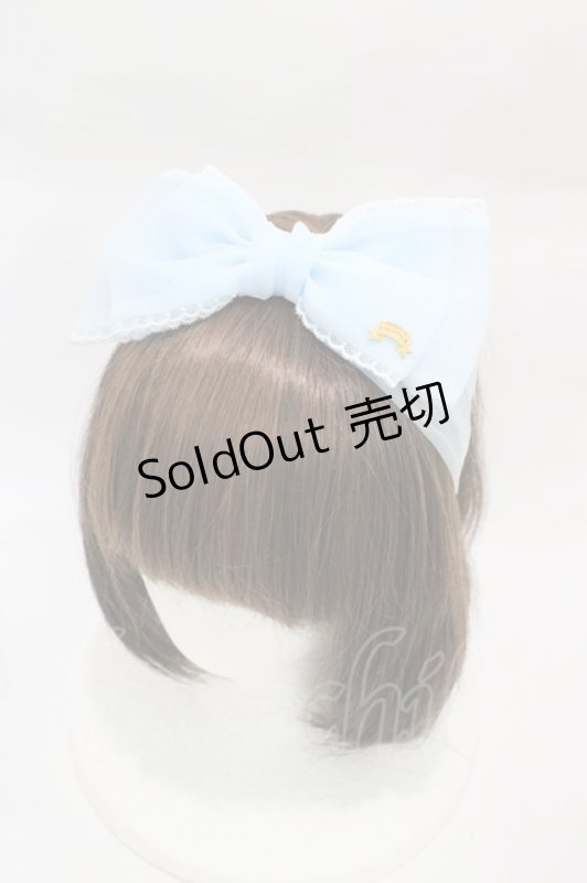 画像1: Angelic Pretty / シャーベットリボンヘアバンド  サックス H-26-03-01-1005-AP-AC-NS-ZH (1)