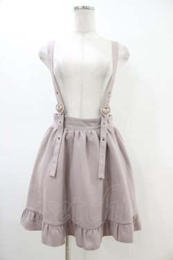 画像1: Rojita / ハートバックルサス付きスカート Free ピンク H-26-03-01-1038-LO-SK-NS-ZH