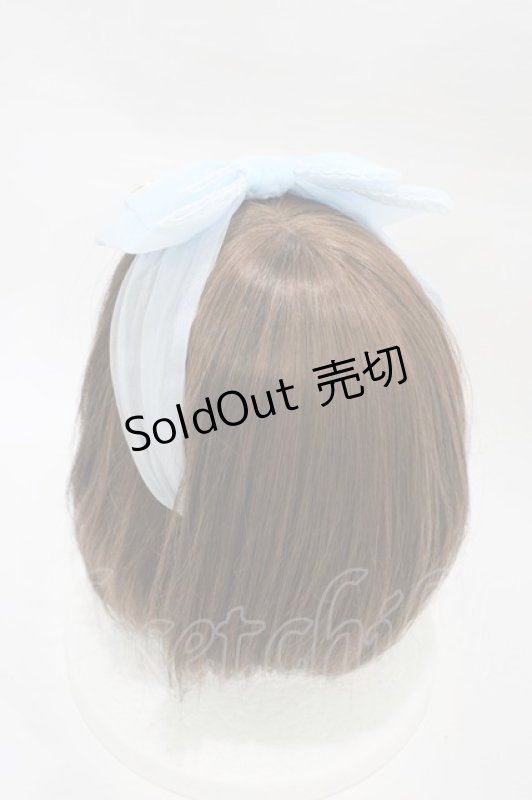 画像2: Angelic Pretty / シャーベットリボンヘアバンド  サックス H-26-03-01-1005-AP-AC-NS-ZH (2)