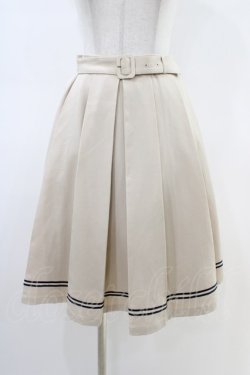画像1: Fi.n.t / ライン使いマリンプリーツスカート Free IVORY H-26-03-01-1040-CA-SK-NS-ZH