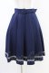 画像1: Fi.n.t / ライン使いマリンプリーツスカート Free NAVY H-26-03-01-1041-CA-SK-NS-ZH (1)