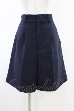 画像1: Fi.n.t / ハイウエストバミューダパンツ Free NAVY H-26-03-01-1044-CA-PA-NS-ZH