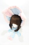 画像1: Angelic Pretty / なかよしバニーボンネット  サックス/ピンク H-26-03-01-1006-AP-AC-NS-ZH (1)