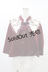 Innocent World / 白薔薇ケープ M ボルドー×生成/Bordeaux×Beige H-26-03-01-1048-IW-JA-NS-ZH