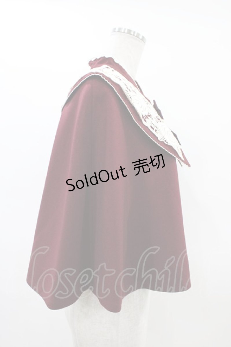 画像3: Innocent World / 白薔薇ケープ M ボルドー×生成/Bordeaux×Beige H-26-03-01-1048-IW-JA-NS-ZH (3)