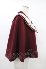 画像3: Innocent World / 白薔薇ケープ M ボルドー×生成/Bordeaux×Beige H-26-03-01-1048-IW-JA-NS-ZH (3)