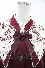 画像4: Innocent World / 白薔薇ケープ M ボルドー×生成/Bordeaux×Beige H-26-03-01-1048-IW-JA-NS-ZH (4)