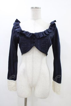画像1: Mary Magdalene / アンジェリカブラウスボレロ Free ネイビー H-26-03-01-1049-CL-TO-NS-ZH