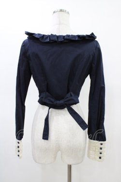 画像2: Mary Magdalene / アンジェリカブラウスボレロ Free ネイビー H-26-03-01-1049-CL-TO-NS-ZH