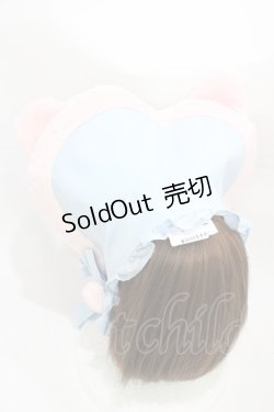 画像2: Angelic Pretty / なかよしバニーボンネット  サックス/ピンク H-26-03-01-1006-AP-AC-NS-ZH