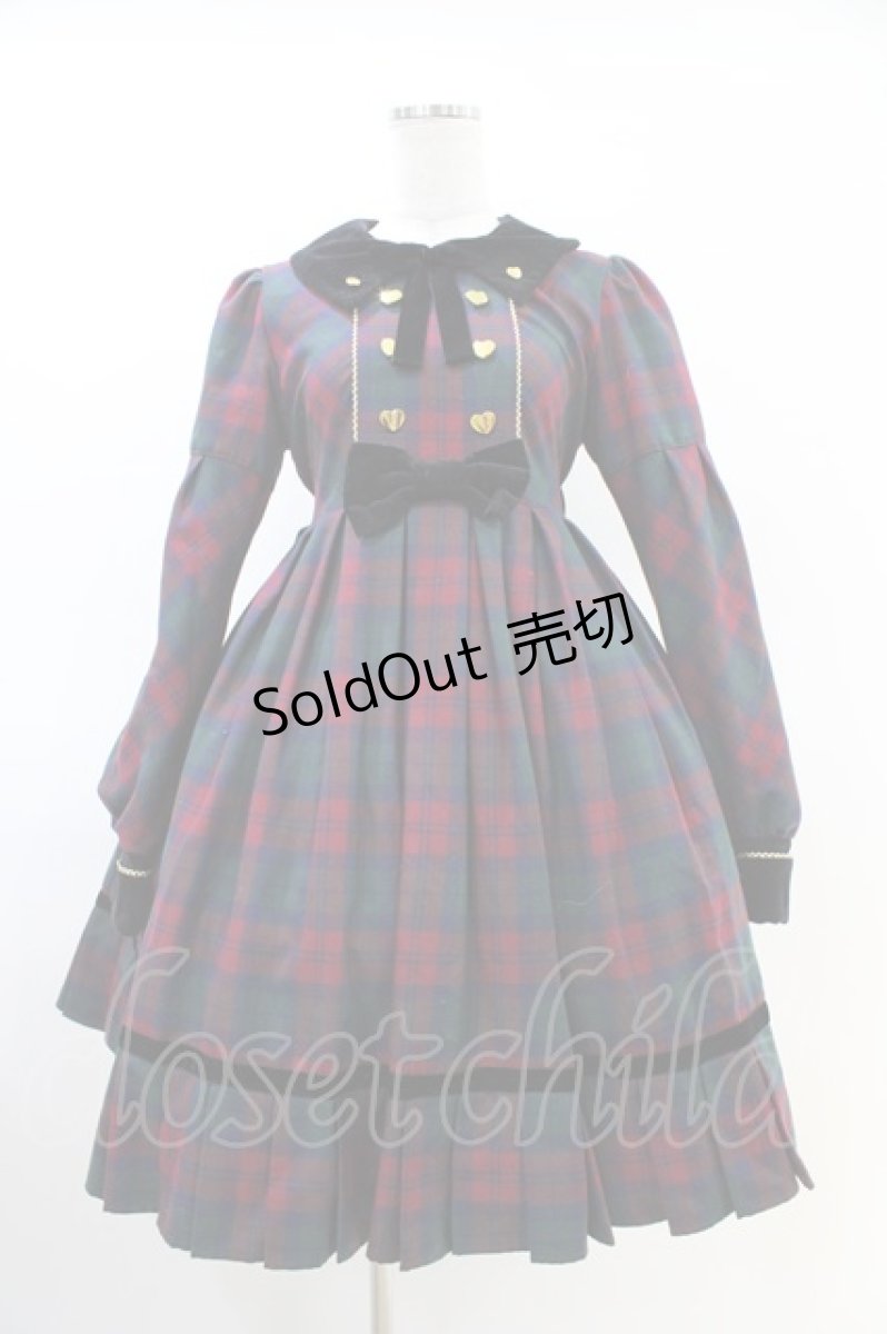 画像1: Angelic Pretty / Modern StudentワンピースSet Free グリーン H-26-03-01-1007-AP-OP-NS-ZH (1)