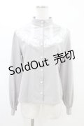 Ank Rouge / Vintagelikeブラウス M グレー H-26-03-01-1053-CA-BL-NS-ZH