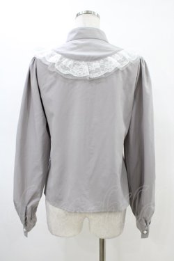 画像2: Ank Rouge / Vintagelikeブラウス M グレー H-26-03-01-1053-CA-BL-NS-ZH