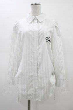 画像1: An MILLE / くしゅっとリボンシャツ Free 白 H-26-03-01-1055-EL-BL-NS-ZH