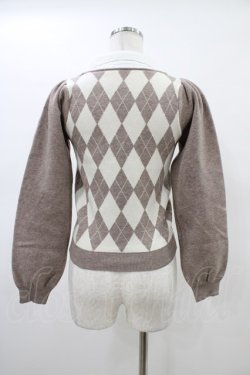 画像2: evelyn / 襟ビジューニット Free ベージュ H-26-03-01-1056-LO-TO-NS-ZH