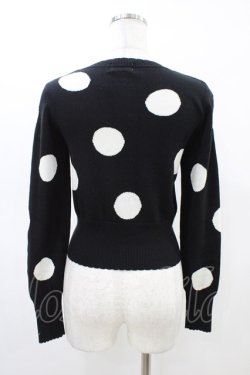 画像2: Angelic Pretty / Dream Dot刺繍ニットカーディガン Free ブラック H-26-03-01-1059-AP-TO-NS-ZH