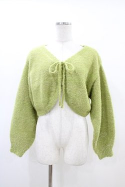 画像1: F&A / ラメフェザーニットボレロ Free L/GREEN H-26-03-01-1061-LO-TO-NS-ZH