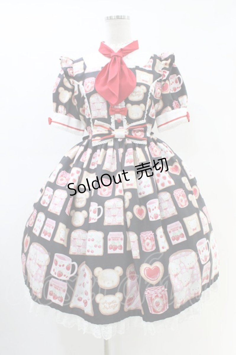 画像1: Angelic Pretty / Sunny Day Brunchワンピース Free ブラック H-26-03-01-1008-AP-OP-NS-ZH (1)