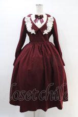 画像1: Innocent World / エメローズワンピース M ボルドー×生成/Bordeaux×Beige H-26-03-01-1009-IW-OP-NS-ZH (1)